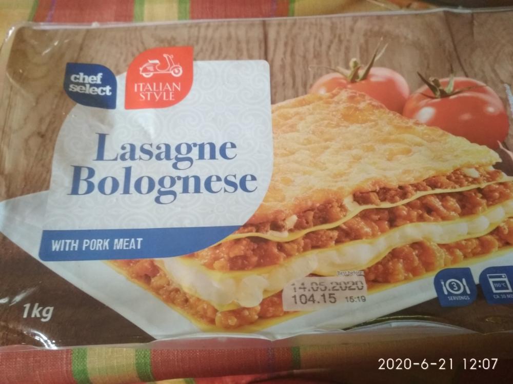 KalóriaBázis - Lasagne Bolognese Chef Select Lidl
