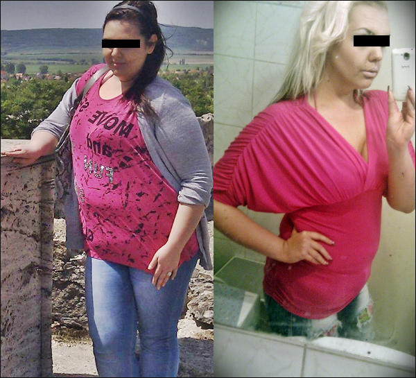 fogyás sikertörténetek képekkel 1700 kalóriás étrend nőknek